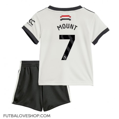 Dres Manchester United Mason Mount #7 Tretina pre deti 2024-25 Krátky Rukáv (+ trenírky)